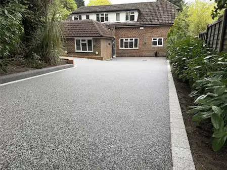 long resin driveway